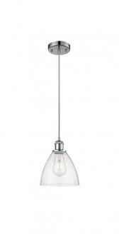 Bristol - 1 Light - 8 inch - Polished Chrome - Cord hung - Mini Pendant (3442|516-1P-PC-GBD-754-LED)
