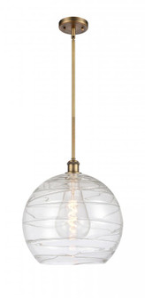 Athens Deco Swirl - 1 Light - 14 inch - Brushed Brass - Pendant (3442|516-1S-BB-G1213-14)