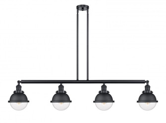 Hampden - 4 Light - 52 inch - Matte Black - Stem Hung - Island Light (3442|214-BK-HFS-62-BK-LED)