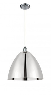 Bristol - 1 Light - 16 inch - Polished Chrome - Cord hung - Mini Pendant (3442|516-1P-PC-MBD-16-PC)