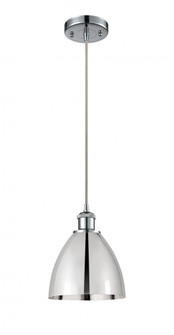 Bristol - 1 Light - 8 inch - Polished Chrome - Cord hung - Mini Pendant (3442|516-1P-PC-MBD-75-PC)