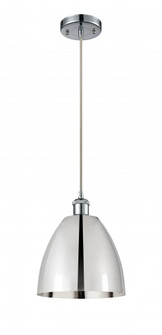 Bristol - 1 Light - 9 inch - Polished Chrome - Cord hung - Mini Pendant (3442|516-1P-PC-MBD-9-PC)