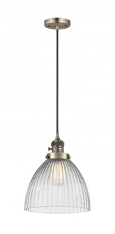 Seneca Falls - 1 Light - 10 inch - Antique Brass - Cord hung - Mini Pendant (3442|201CSW-AB-G222)