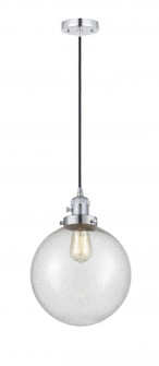Beacon - 1 Light - 10 inch - Polished Chrome - Cord hung - Mini Pendant (3442|201CSW-PC-G204-10-LED)