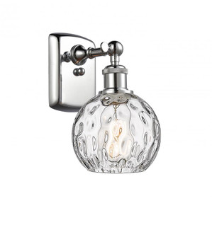 Athens Water Glass - 1 Light - 6 inch - Polished Chrome - Sconce (3442|516-1W-PC-G1215-6)