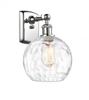 Athens Water Glass - 1 Light - 8 inch - Polished Chrome - Sconce (3442|516-1W-PC-G1215-8)