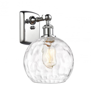 Athens Water Glass - 1 Light - 8 inch - Polished Chrome - Sconce (3442|516-1W-PC-G1215-8-LED)