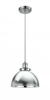 Derby - 1 Light - 10 inch - Polished Chrome - Cord hung - Mini Pendant (3442|916-1P-PC-MFD-10-PC-LED)