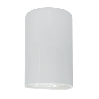 Small Cylinder - Closed Top (Outdoor) (254|CER-0940W-WTWT)