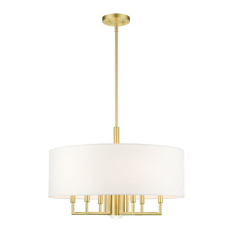 7 Lt Satin Brass Pendant Chandelier (108|49376-12)