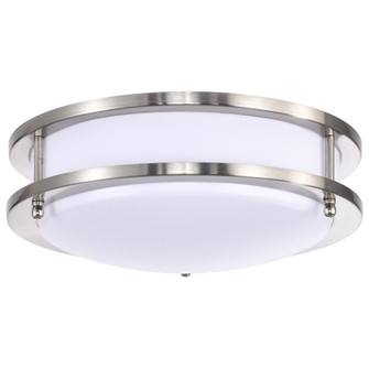 Glamour LED 10 inch; Flush Mount Fixture; Brushed Nickel Finish; CCT Selectable 3K/4K/5K (81|62/1635)