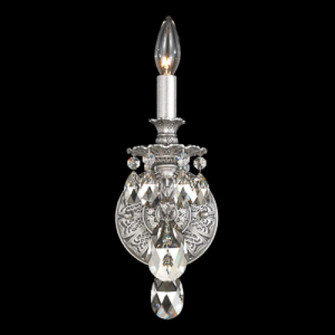 Milano 1 Light 120V Wall Sconce in Antique Silver with Clear Heritage Handcut Crystal (168|5641-48H)