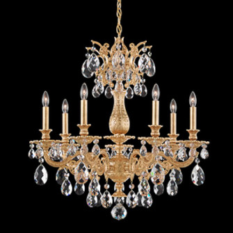 Milano 7 Light 120V Chandelier in Heirloom Bronze with Clear Heritage Handcut Crystal (168|5677-76H)