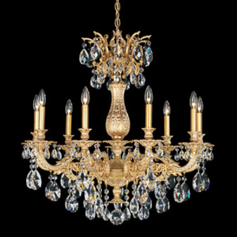 Milano 9 Light 120V Chandelier in Etruscan Gold with Clear Heritage Handcut Crystal (168|5679-23H)