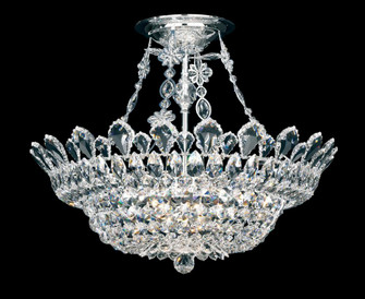 Trilliane 10 Light 120V Flush Mount in Polished Stainless Steel with Clear Heritage Handcut Crystal (168|5797H)