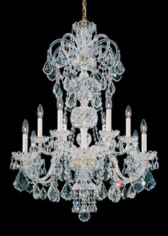 Olde World 12 Light 120V Chandelier in Aurelia with Clear Heritage Handcut Crystal (168|6813-211H)