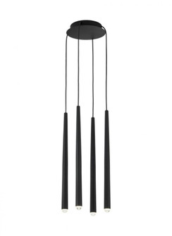 Pylon 4 Light Chandelier (7355|700TRSPPYL4RB-LED930)