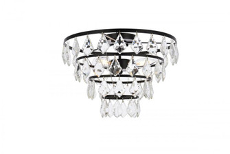 Ella 16 inch flush mount in black (758|1101F16BK)