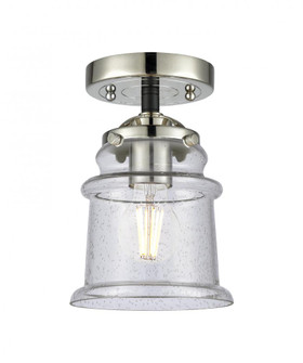 Canton - 1 Light - 5 inch - Black Polished Nickel - Semi-Flush Mount (3442|284-1C-BPN-G184S-LED)