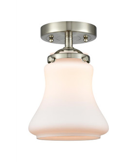 Bellmont - 1 Light - 6 inch - Brushed Satin Nickel - Semi-Flush Mount (3442|284-1C-SN-G191)
