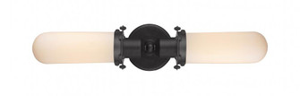 Centri - 2 Light - 22 inch - Matte Black - Bath Vanity Light (3442|900-2W-BK-CE228-BK-W)