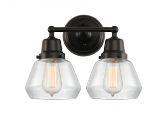 Fulton - 2 Light - 15 inch - Matte Black - Bath Vanity Light (3442|623-2W-BK-G172)