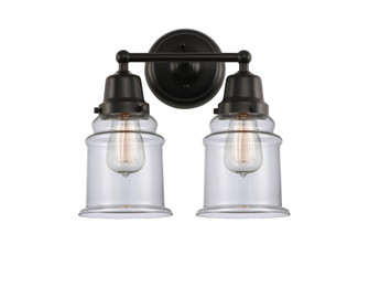 Canton - 2 Light - 14 inch - Matte Black - Bath Vanity Light (3442|623-2W-BK-G182)