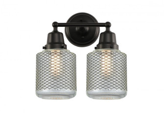 Stanton - 2 Light - 14 inch - Matte Black - Bath Vanity Light (3442|623-2W-BK-G262)