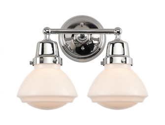Olean - 2 Light - 15 inch - Polished Chrome - Bath Vanity Light (3442|623-2W-PC-G321)