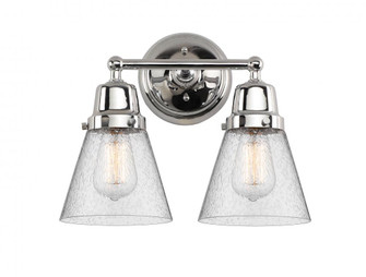 Cone - 2 Light - 14 inch - Polished Chrome - Bath Vanity Light (3442|623-2W-PC-G64)