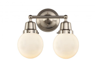 Beacon - 2 Light - 14 inch - Brushed Satin Nickel - Bath Vanity Light (3442|623-2W-SN-G201-6)