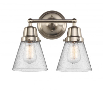 Cone - 2 Light - 14 inch - Brushed Satin Nickel - Bath Vanity Light (3442|623-2W-SN-G64)
