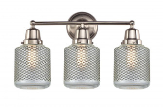 Stanton - 3 Light - 22 inch - Brushed Satin Nickel - Bath Vanity Light (3442|623-3W-SN-G262)