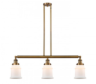 Canton - 3 Light - 39 inch - Brushed Brass - Stem Hung - Adjustable Island Light (3442|213-BB-G181-LED)