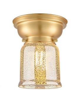 Bell - 1 Light - 6 inch - Satin Gold - Flush Mount (3442|623-1F-SG-G58)