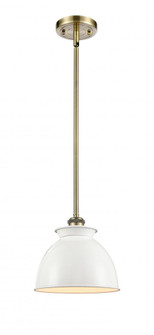 Adirondack - 1 Light - 8 inch - Antique Brass - Mini Pendant (3442|516-1S-AB-M14-W)