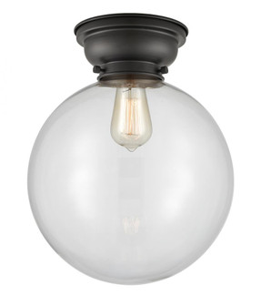 Beacon - 1 Light - 12 inch - Matte Black - Flush Mount (3442|623-1F-BK-G202-12)