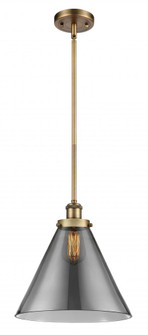 Cone - 1 Light - 12 inch - Brushed Brass - Mini Pendant (3442|916-1S-BB-G43-L)