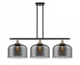 Bell - 3 Light - 36 inch - Black Antique Brass - Stem Hung - Island Light (3442|916-3I-BAB-G73-L)