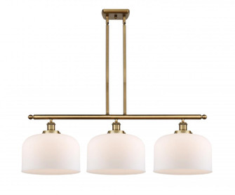 Bell - 3 Light - 36 inch - Brushed Brass - Stem Hung - Island Light (3442|916-3I-BB-G71-L)