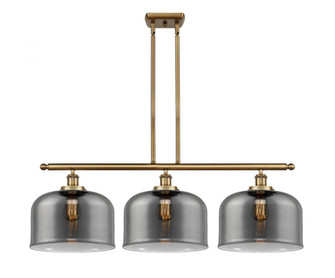 Bell - 3 Light - 36 inch - Brushed Brass - Stem Hung - Island Light (3442|916-3I-BB-G73-L)