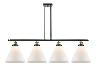 Cone - 4 Light - 48 inch - Black Antique Brass - Stem Hung - Island Light (3442|916-4I-BAB-G41-L)