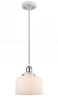 Bell - 1 Light - 8 inch - White Polished Chrome - Cord hung - Mini Pendant (3442|916-1P-WPC-G71)
