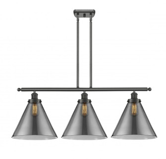 Cone - 3 Light - 36 inch - Oil Rubbed Bronze - Stem Hung - Island Light (3442|916-3I-OB-G43-L-LED)