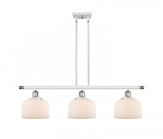 Bell - 3 Light - 36 inch - White Polished Chrome - Stem Hung - Island Light (3442|916-3I-WPC-G71)