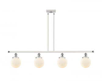 Beacon - 4 Light - 48 inch - White Polished Chrome - Stem Hung - Island Light (3442|916-4I-WPC-G201-6)