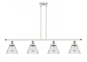 Cone - 4 Light - 48 inch - White Polished Chrome - Stem Hung - Island Light (3442|916-4I-WPC-G44)