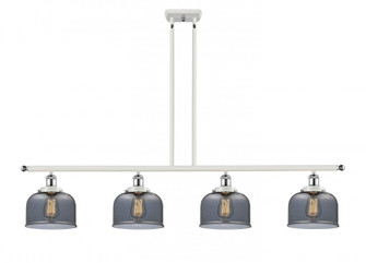 Bell - 4 Light - 48 inch - White Polished Chrome - Stem Hung - Island Light (3442|916-4I-WPC-G73-LED)