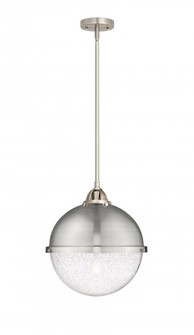 Hampden - 1 Light - 13 inch - Brushed Satin Nickel - Stem hung - Pendant (3442|288-1S-SN-HFS-124-SN-LED)
