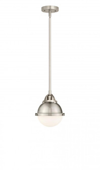 Hampden - 1 Light - 7 inch - Brushed Satin Nickel - Stem hung - Mini Pendant (3442|288-1S-SN-HFS-61-SN-LED)